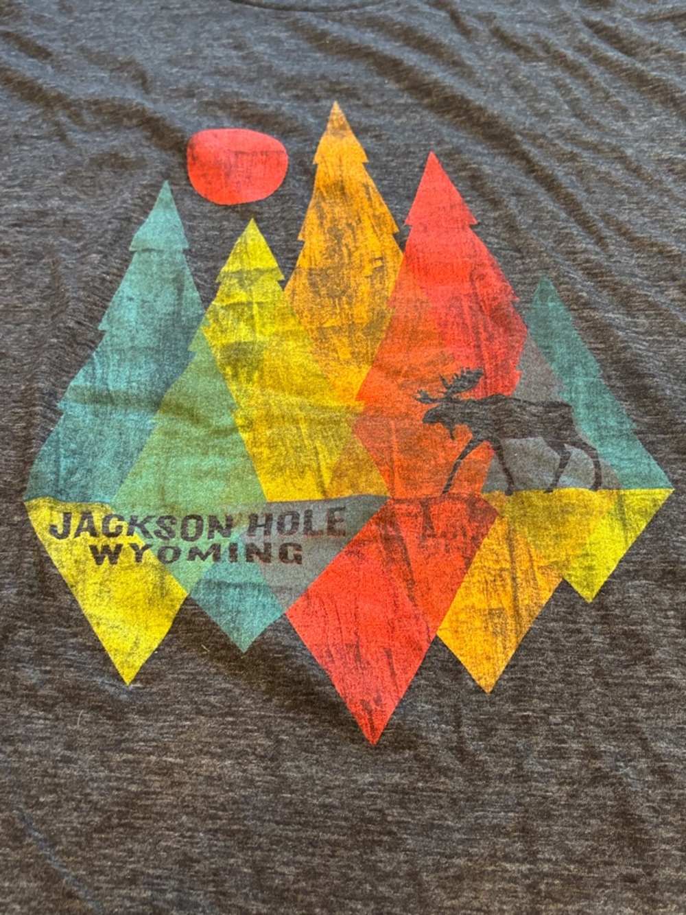 Men’s Jackson Hole Wyoming, Blue 84, super soft Tee, like new , XL